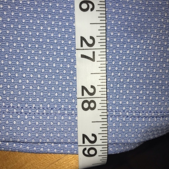 Quieti 3 Button Polo Shirt Light Blue Multi Texture Patterned  Lightweig… - Picture 9 of 9